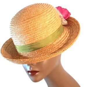 Vintage Cottage/Grandma Core Insired Straw Hat